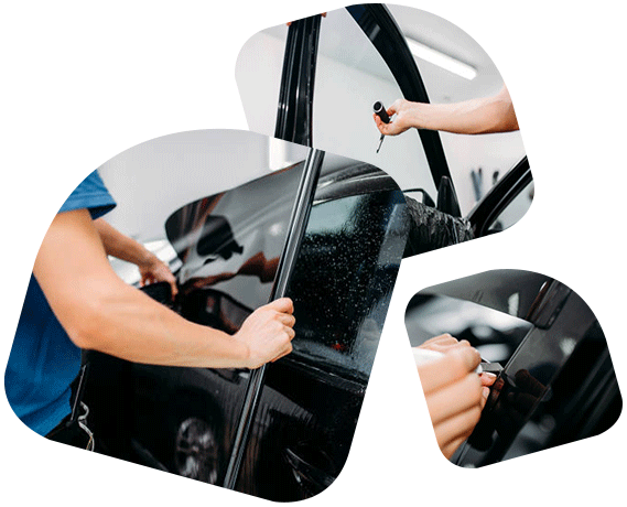 Formation automobile et pose vitres teintées avec techniques professionnelles de préparation et pose sur vitrage véhicule.